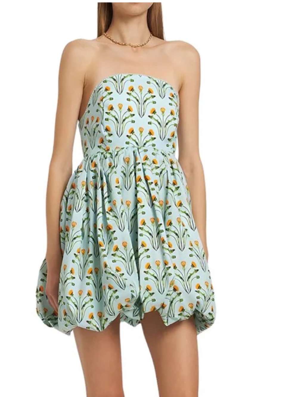 Agua Bendita Linda charm printed mini dress